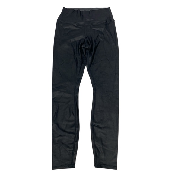 ALO High-Waist SHINY Leggings Large Black - Picture 2 of 11